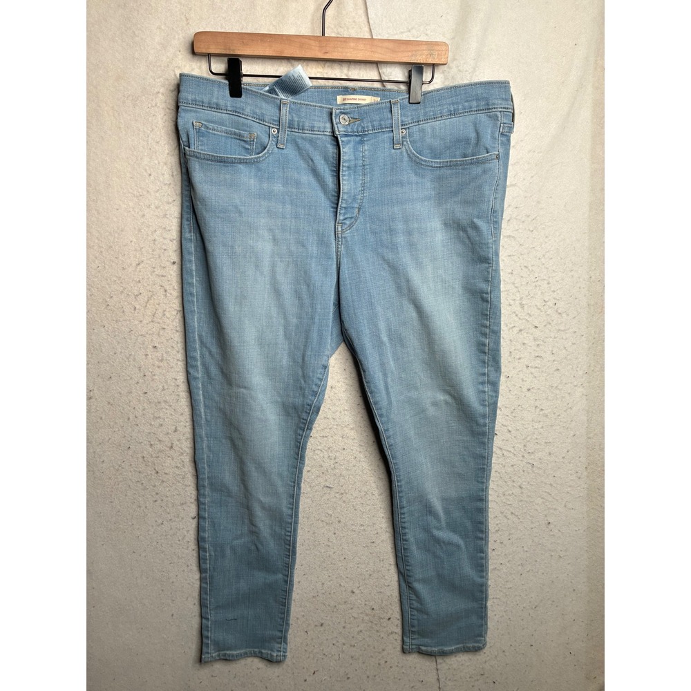 Levis 311 Shaping Skinny Jeans Womens 34 Light Wash Denim 19826-0205